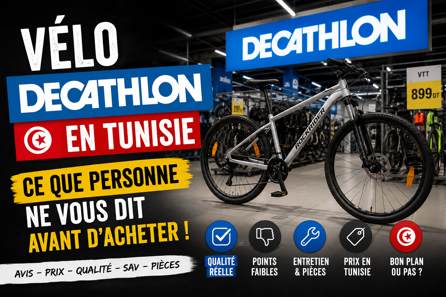Velo décathlon choix velo tunisie